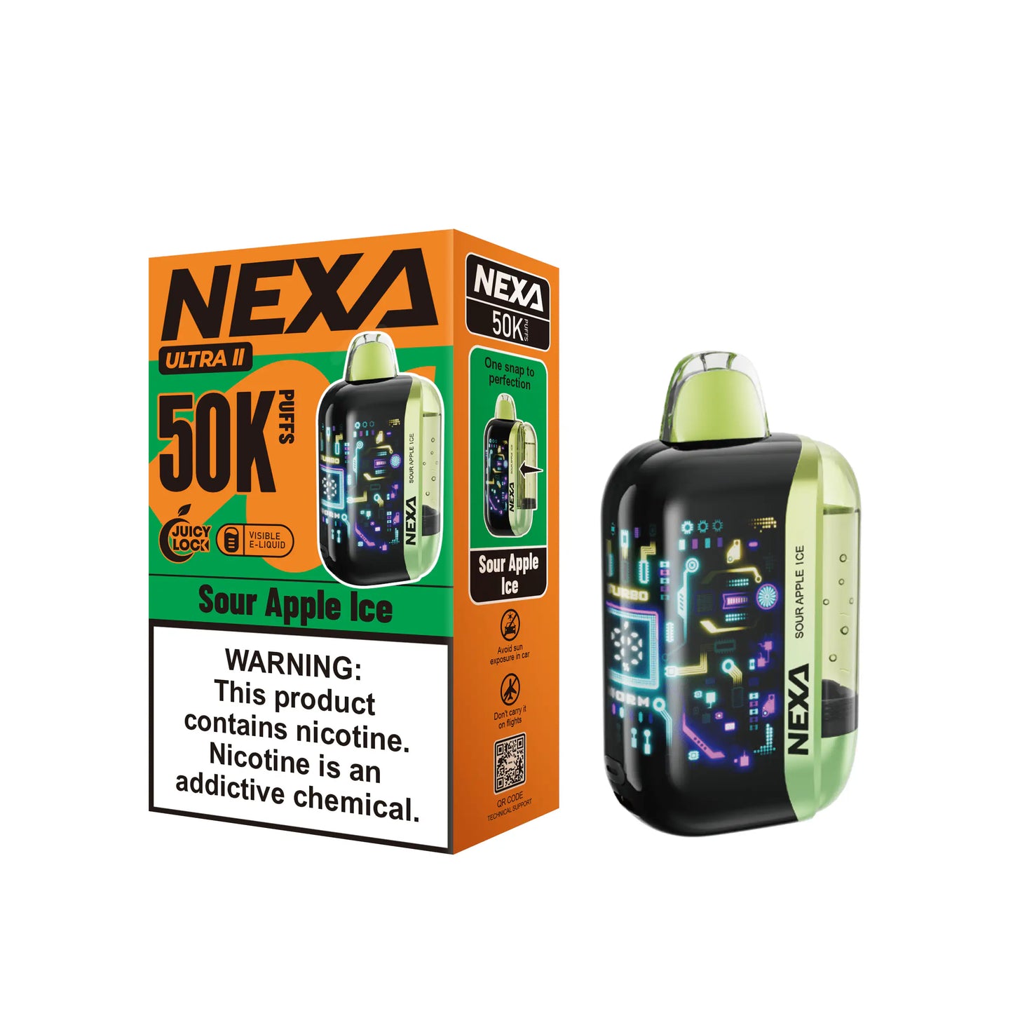 Sour Apple Ice - NEXA Ultra II 50K Disposable Vape