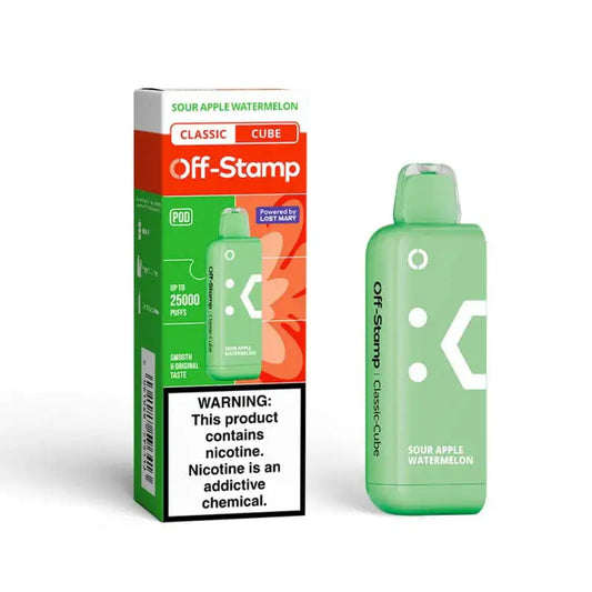 Sour Apple Watermelon - Off-Stamp Classic Cube 25K Disposable Pod