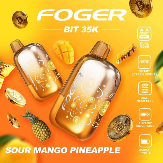 Sour Mango Pineapple - Foger Bit 35k Disposable Vape