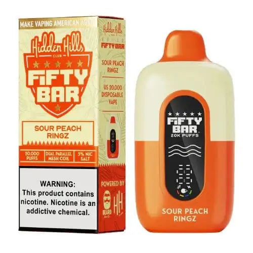 Sour Peach Ringz - Fifty Bar 20K Disposable Vape