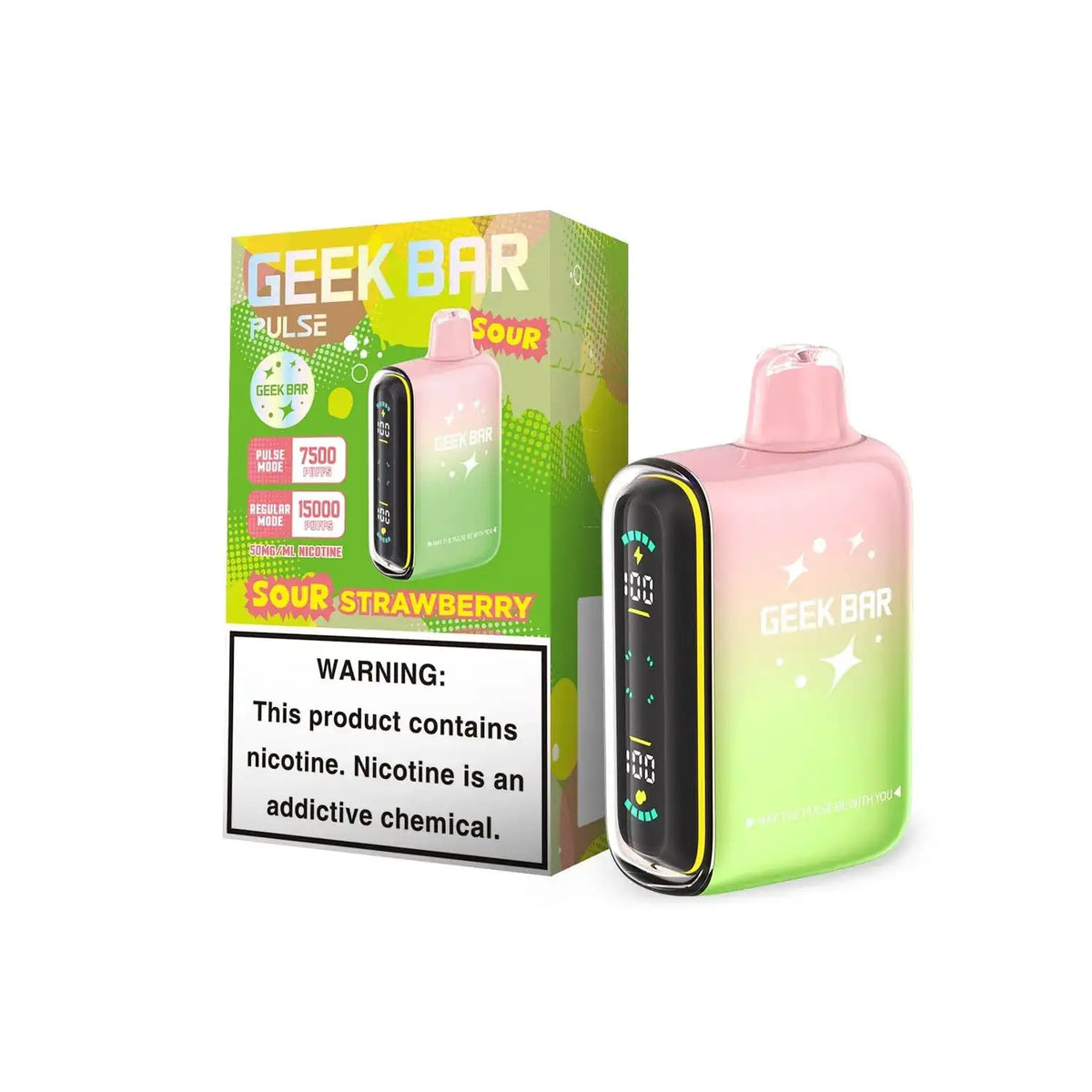 Sour Strawberry - Geek Bar Pulse 15k Disposable Vape