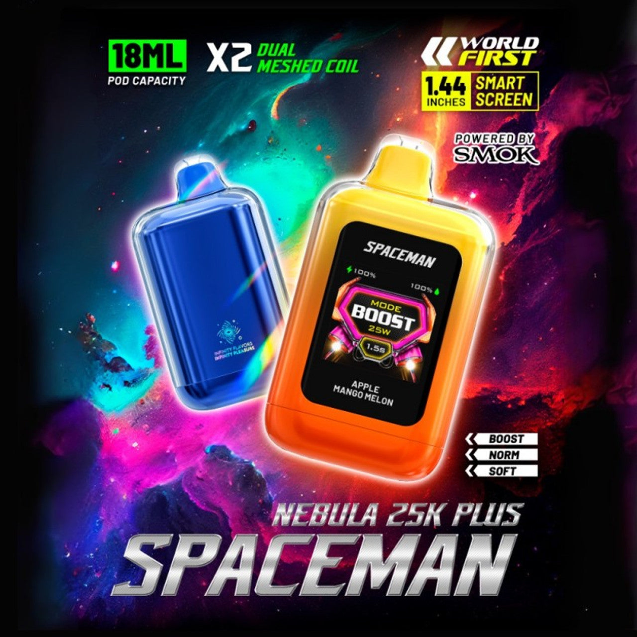 Smok Spaceman Nebula Plus 25000 Züge Einweg-E-Zigarette
