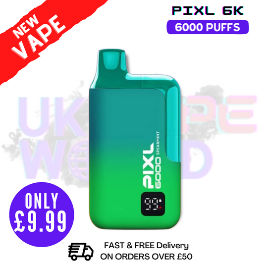 Spearmint Pixl 6000 6K Puff Einweg-E-Zigarette – nur 9,99 £