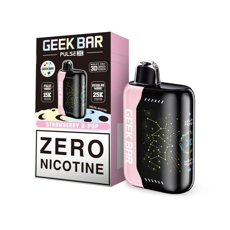 Strawberry B-Pop (Zero Nicotine) Geek Bar Pulse X 25000