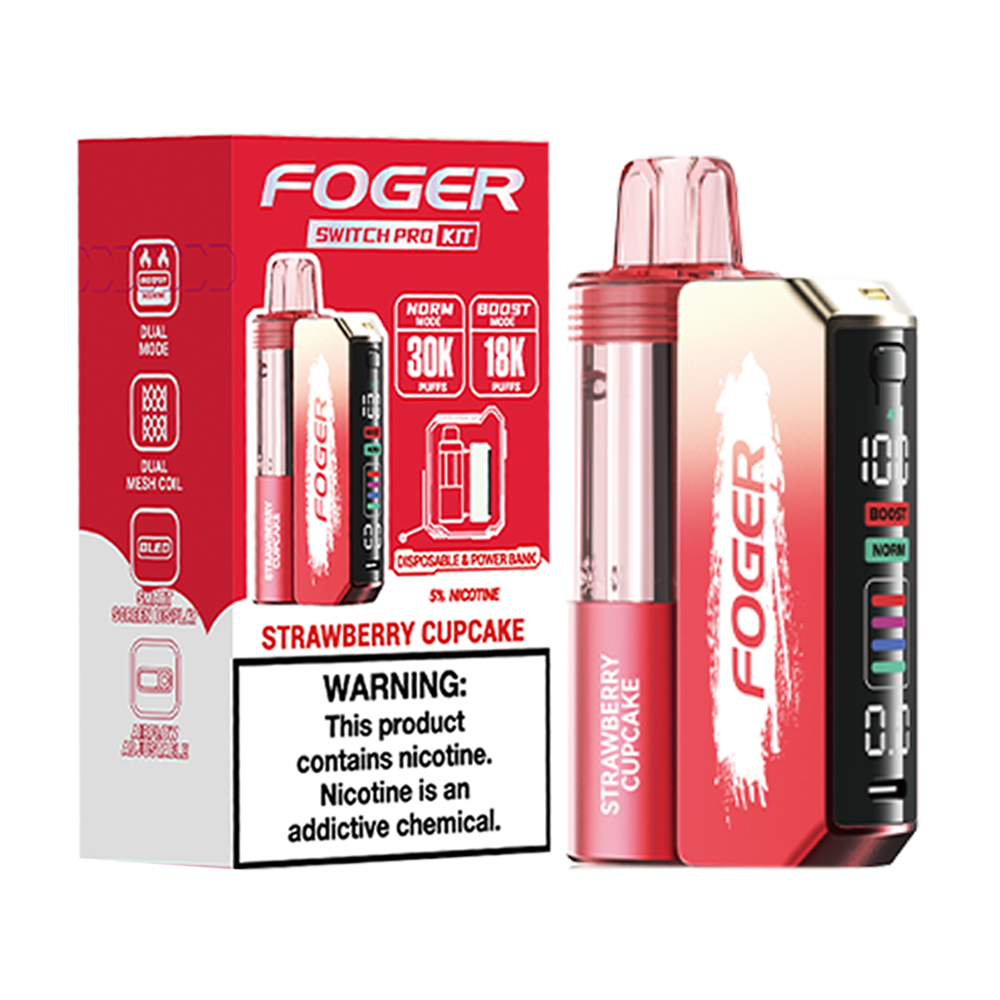 Strawberry Cupcake Foger Switch Pro 30K Kit