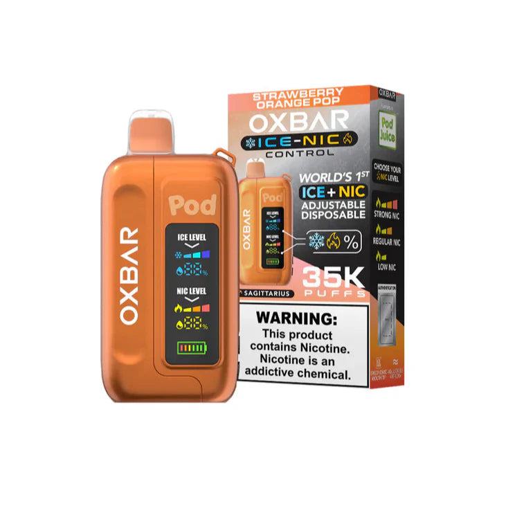 Strawberry Orange Pop Oxbar Ice-Nic Control 35K