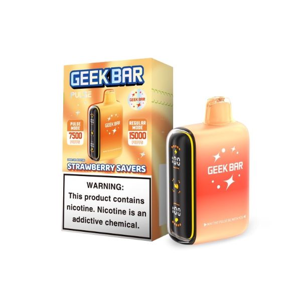 Strawberry Savers Geek Bar Pulse 15000