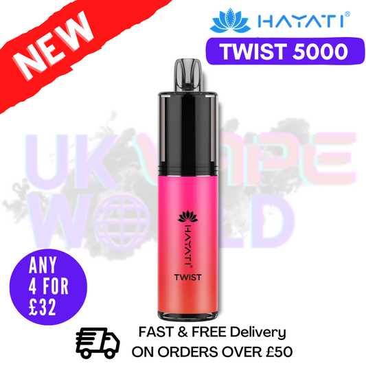 Erdbeer-Gummibärchen Hayati Twist 5000 Puff 5K Einweg-Set