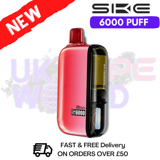 Strawberry Ice SKE SIKARY 6000 PUFF 6K Einweg-Set