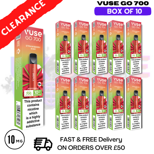Strawberry Kiwi (10MG) - VUSE GO 700Puff Box of 10