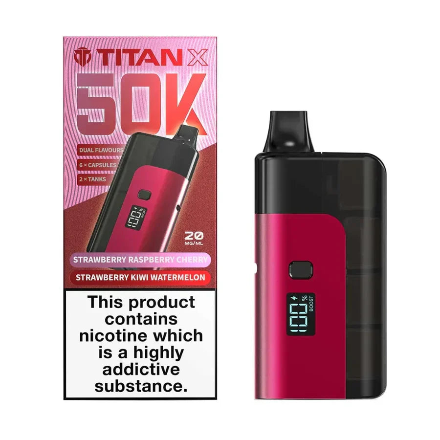 Titan X 50K Prefilled Pod Kit - Box of 5