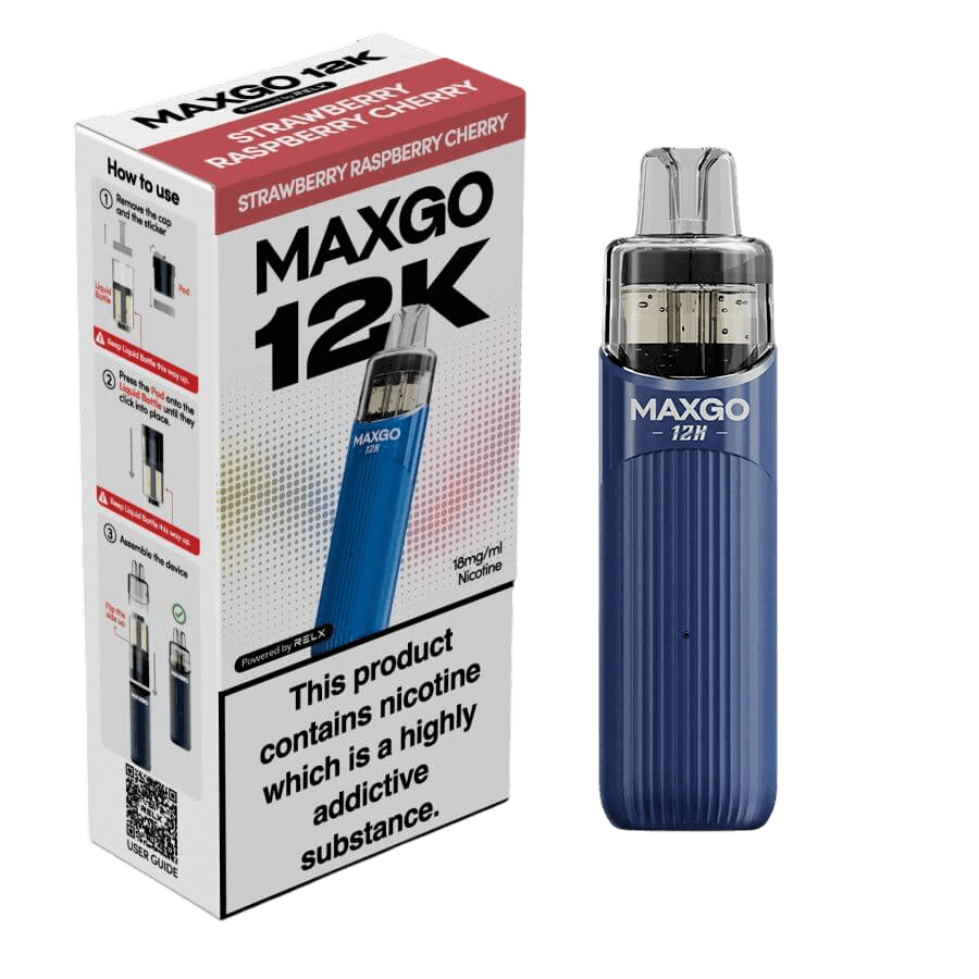 RELX MAXGO 12k Pre-Filled Pod Kit TPD Compliant - Pack Of 3