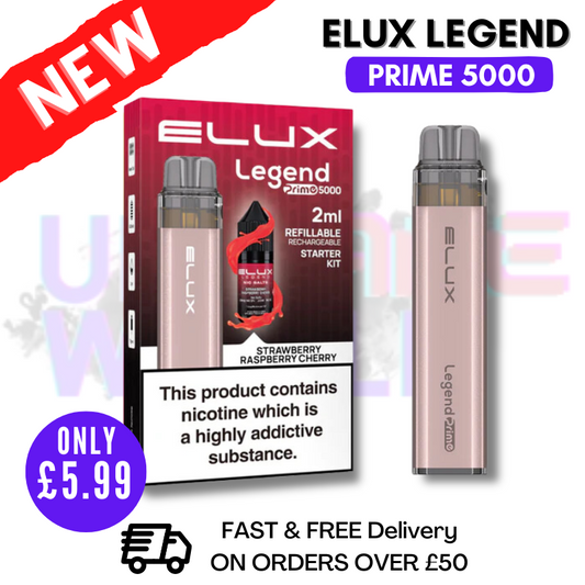 Erdbeer-Himbeer-Kirsche Elux Legend PRIME 5000 Puff Kit
