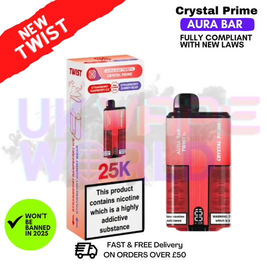 Erdbeer-Himbeere ICE Crystal Prime 25K Puff-Set