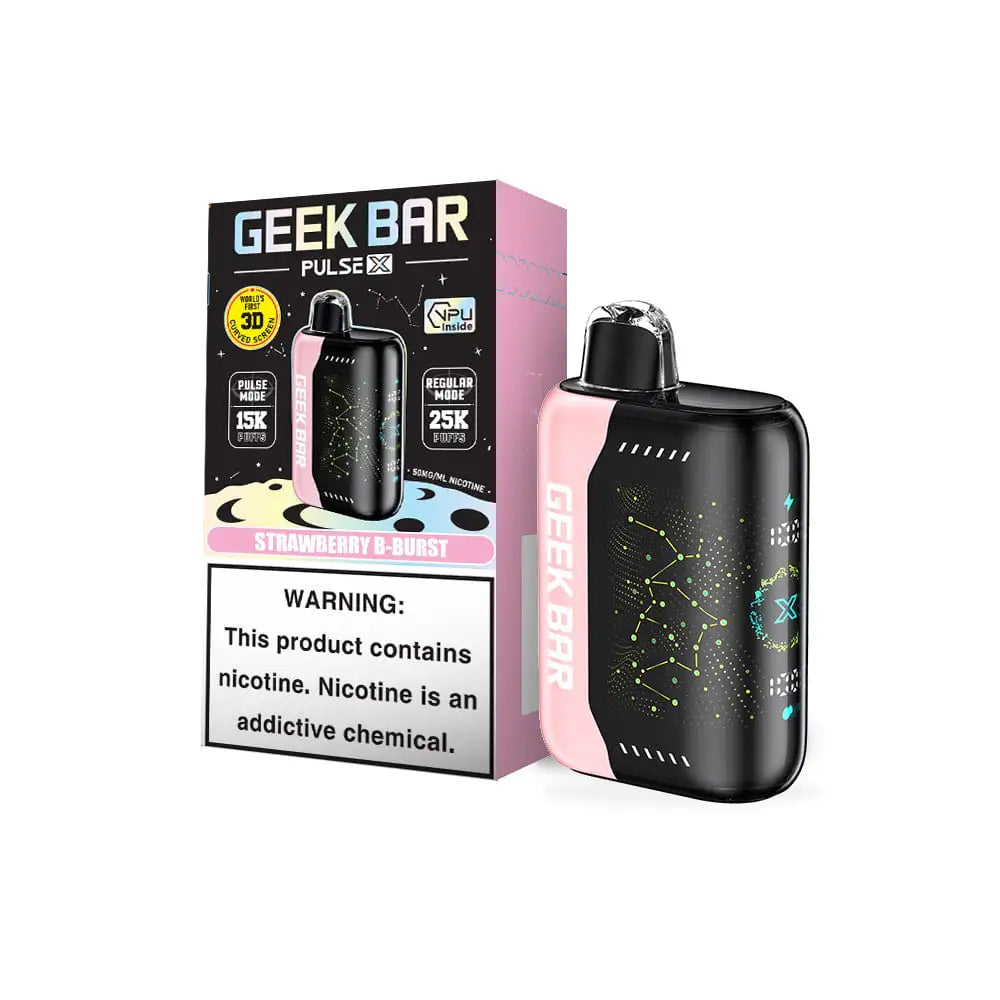 Strawberry B-Burst - Geek  Bar Pulse X 25K Disposable Vape