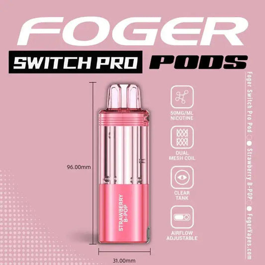 Strawberry B-Burst - Foger Switch Pro 30K Disposable Pod