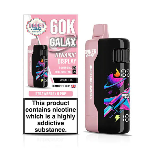 Strawberry B Pop - Dinner Lady Galax 60k Disposable Vape