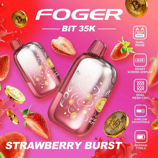 Strawberry Burst - Foger Bit 35k Disposable Vape