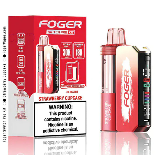 Strawberry Cupcake - Foger Switch Pro 30K Disposable Kit