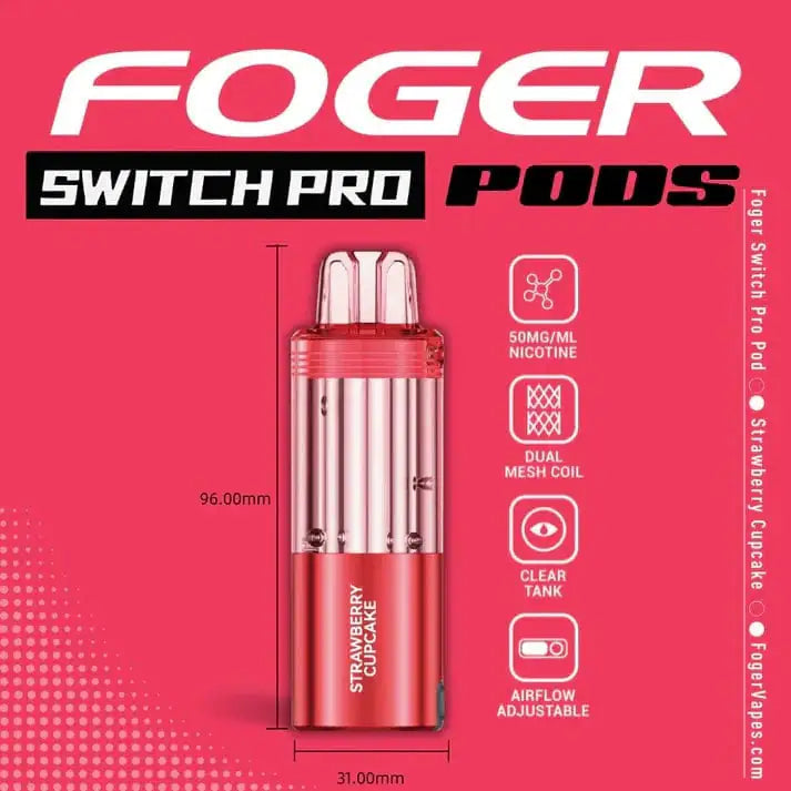 Strawberry Cupcake - Foger Switch Pro 30K Disposable Pod