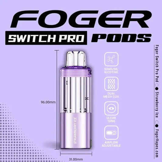 Strawberry Ice - Foger Switch Pro 30K Disposable Pod