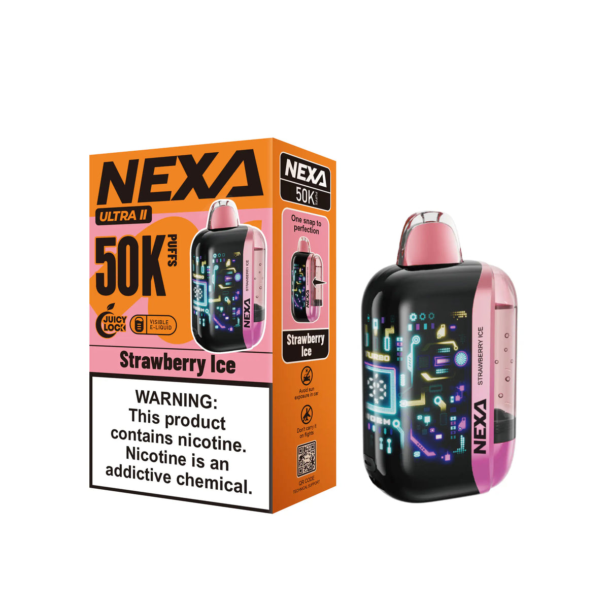 Strawberry Ice - NEXA Ultra II 50K Disposable Vape