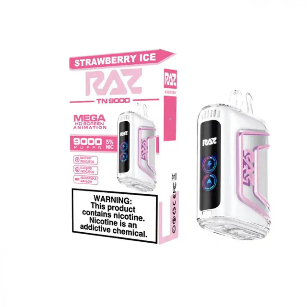 Strawberry Ice - RAZ TN9000 Disposable