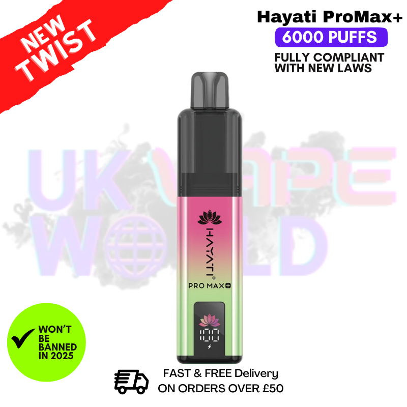 Strawberry Kiwi Hayati Pro Max Plus 6000Puff Kit