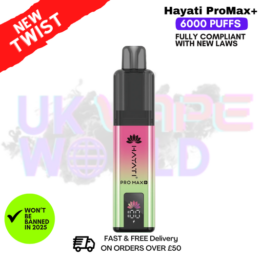 Strawberry Kiwi Hayati Pro Max Plus 6000Puff Kit