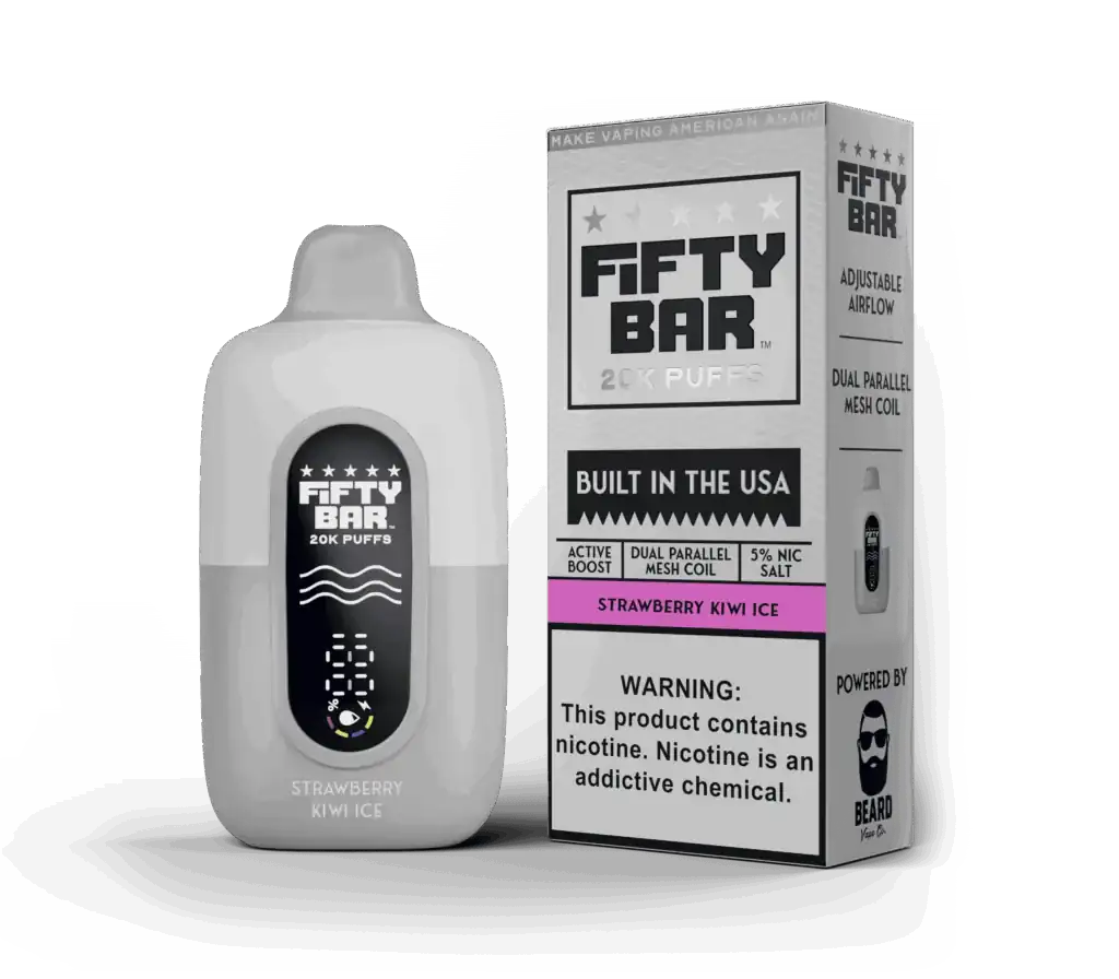Strawberry Kiwi Ice - Fifty Bar 20K Disposable Vape