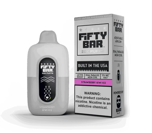 Strawberry Kiwi Ice - Fifty Bar 20K Disposable Vape