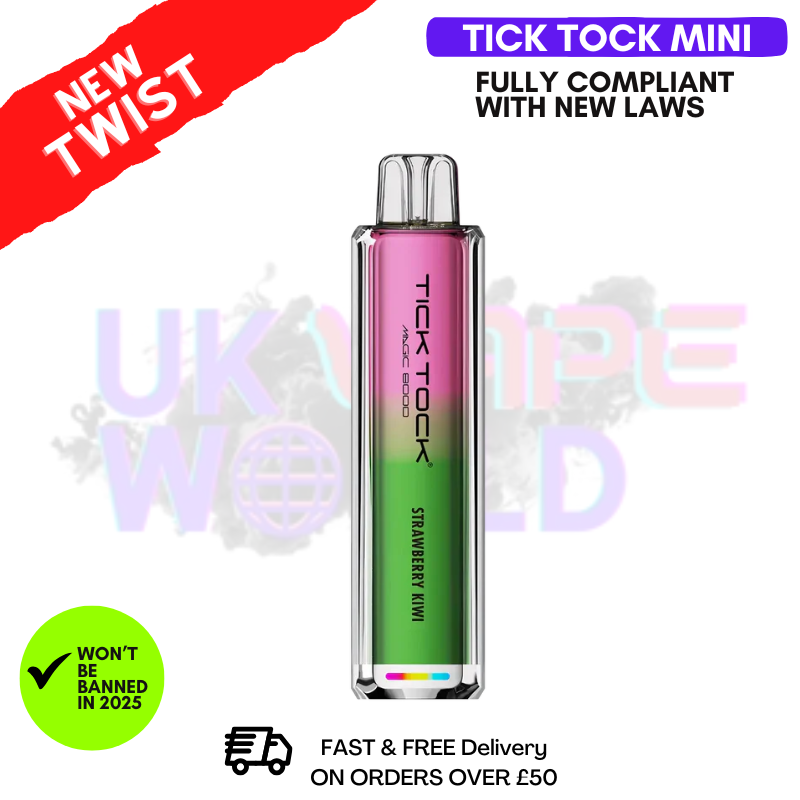 Erdbeer-Kiwi Tick Tock Mini 2000 Puff Kit