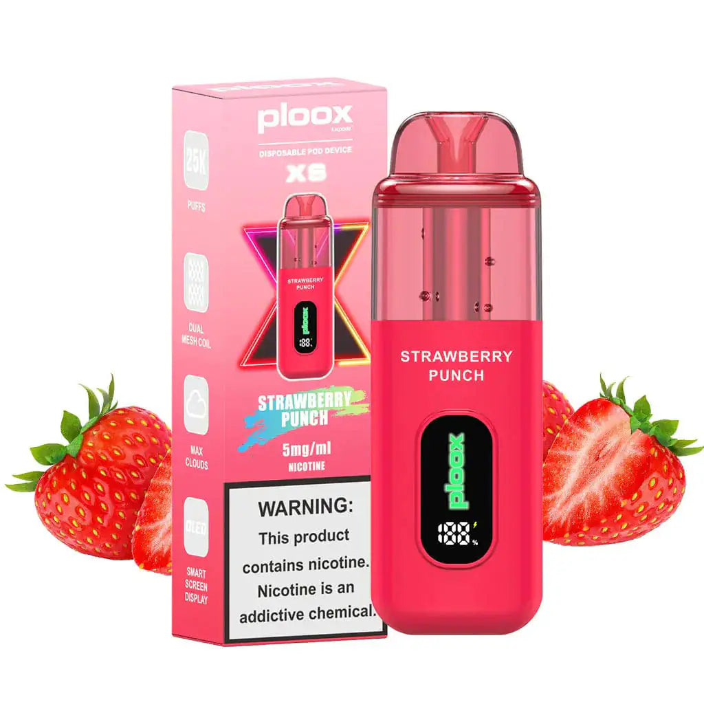 Strawberry Punch - Ploox XS 25k Disposable E-Hookah