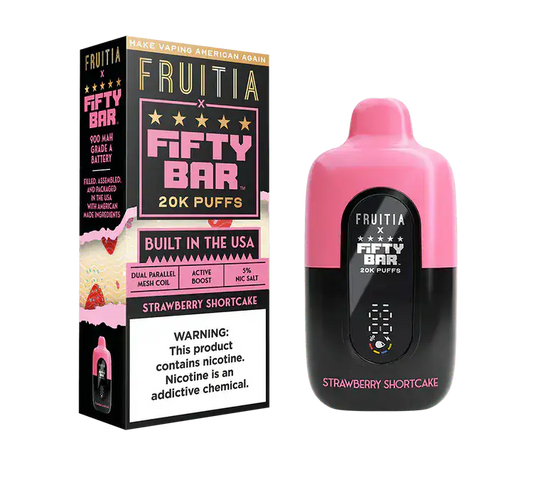 Strawberry Shortcake - Fifty Bar 20K Disposable Vape