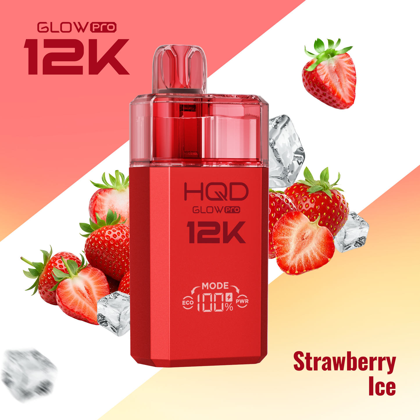 HQD Glow Pro 12k Prefilled Pod Vape Kit - Box of 5