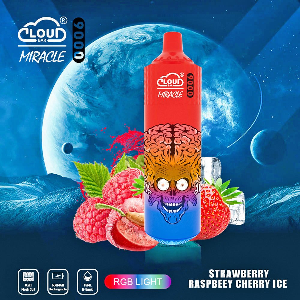 Cloud Bar 9000 Puffs  650mAh Mesh Coil 18ML  5% Rechargeable E Cigarettes Vapes Pen 18ml for Cigarettes Lovers 11 Flavors