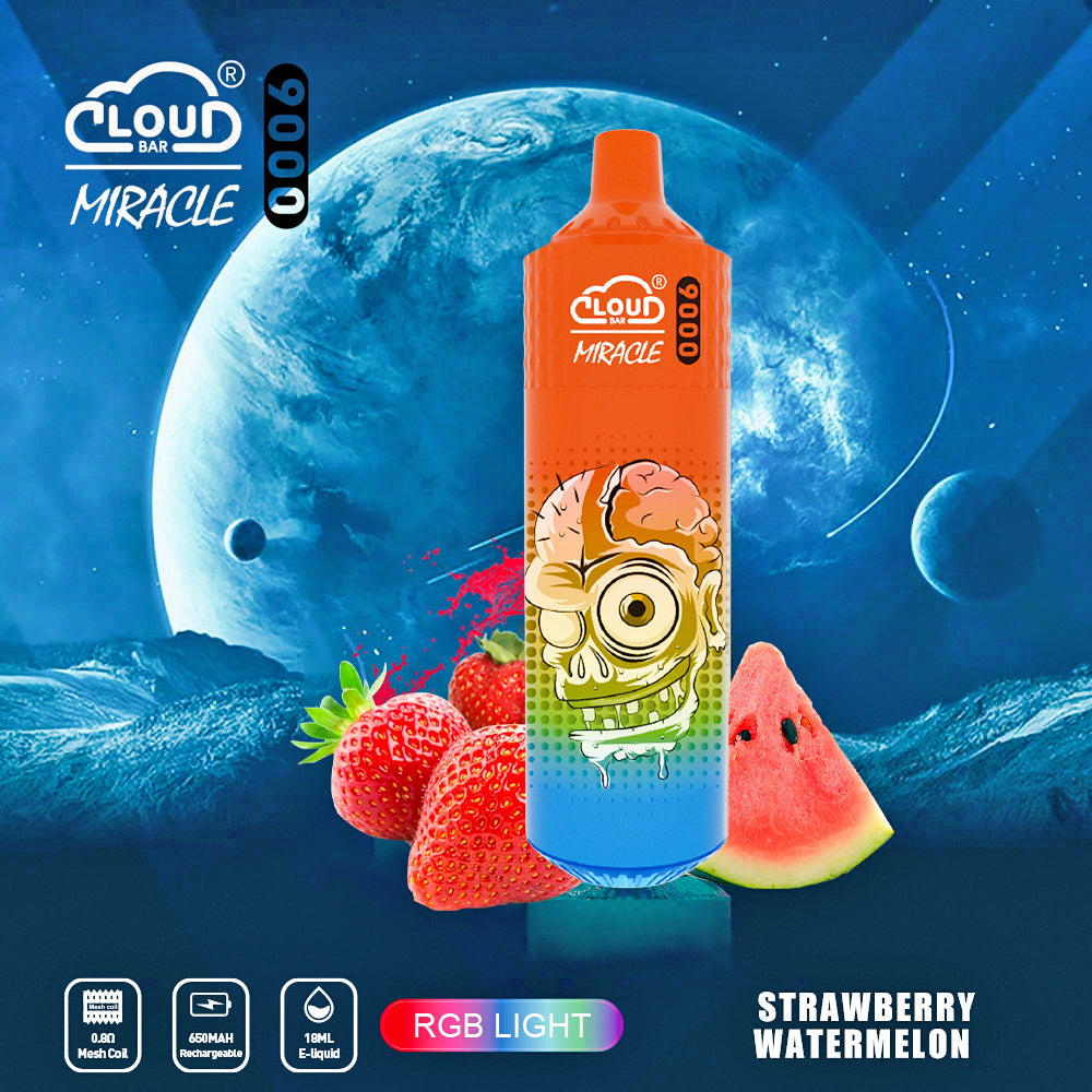 Cloud Bar 9000 Puffs  650mAh Mesh Coil 18ML  5% Rechargeable E Cigarettes Vapes Pen 18ml for Cigarettes Lovers 11 Flavors