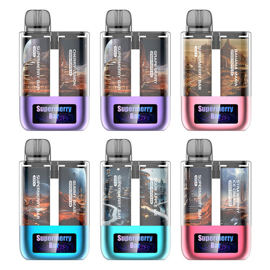 Supermerry BarS 25K Doppeltank-Einweg-E-Zigarette 30 ml