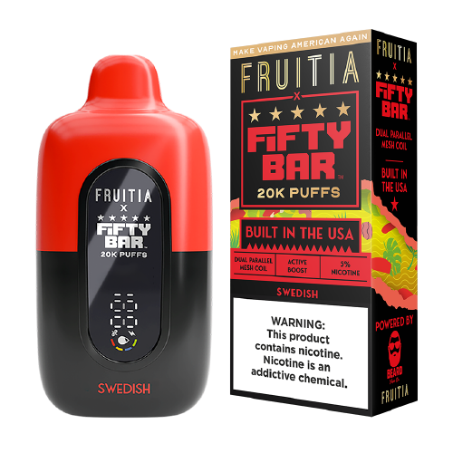 Swedish Fruitia x Fifty Bar 20K