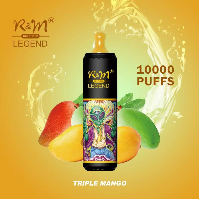 R&amp;M Vape 10000K Züge Einweg-E-Zigarette 20 ml 850 mAh 19 Geschmacksrichtungen Tragbares, stylisches und hochwertiges E-Liquid Pod-System inklusive Nikotin