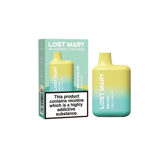 Lost Mary 3500 Puffs Disposable Vapes Pen Bar Box Of 10