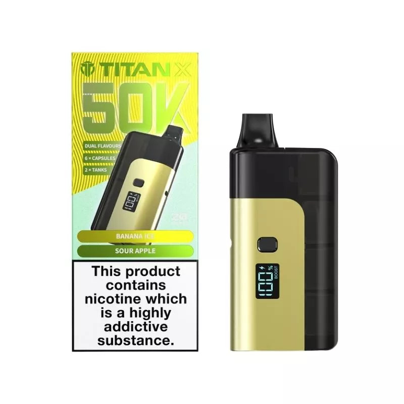 Titan X 50K Puffs Prefilled & Reusable Pod Kit