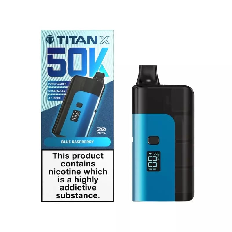 Titan X 50K Puffs Prefilled & Reusable Pod Kit