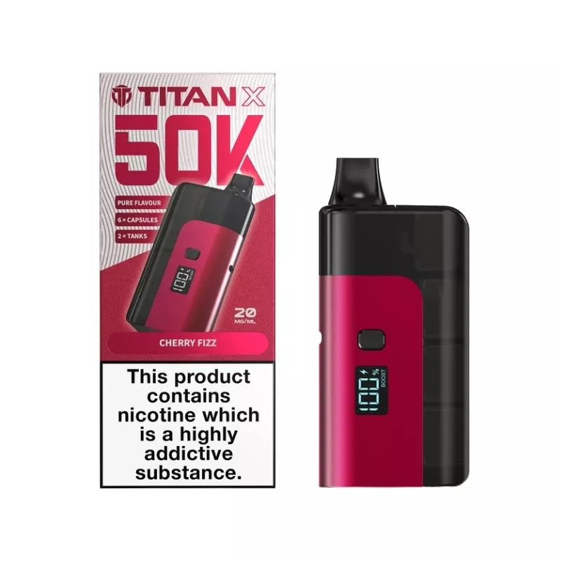 Titan X 50K Puffs Prefilled & Reusable Pod Kit