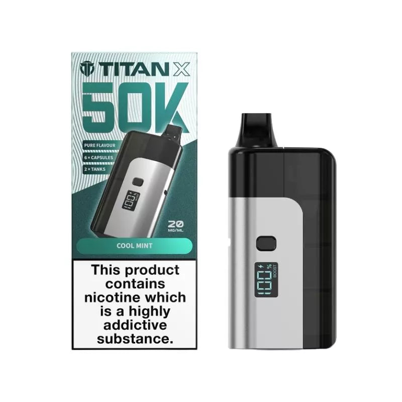 Titan X 50K Puffs Prefilled & Reusable Pod Kit