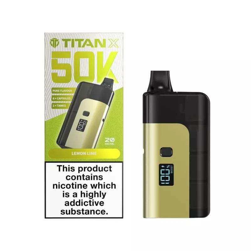 Titan X 50K Puffs Prefilled & Reusable Pod Kit