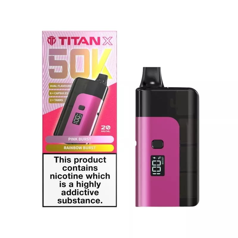 Titan X 50K Puffs Prefilled & Reusable Pod Kit