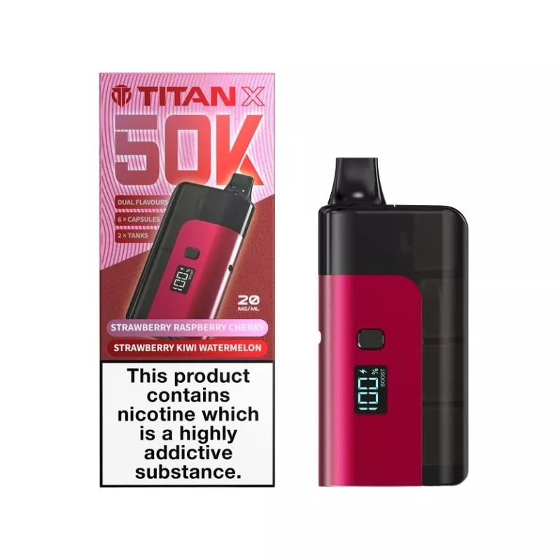 Titan X 50K Puffs Prefilled & Reusable Pod Kit