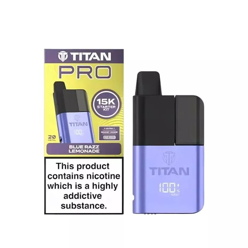 Titan Pro 15K Puffs Prefilled & Reusable Pod Vape Kit
