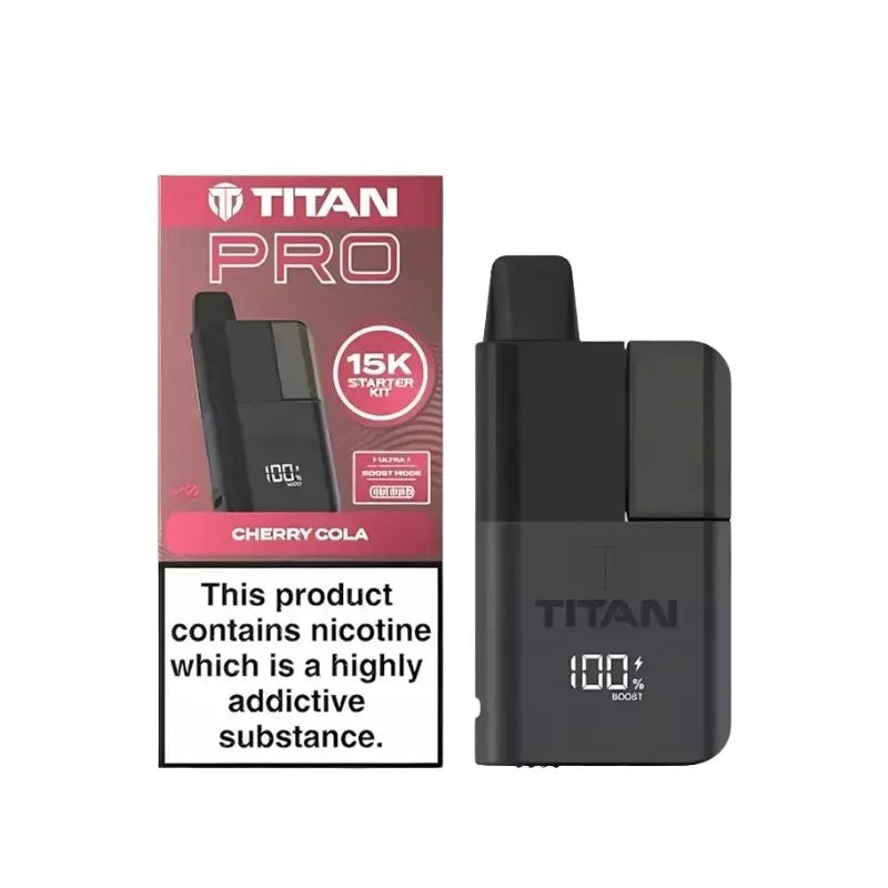 Titan Pro 15K Puffs Prefilled & Reusable Pod Vape Kit